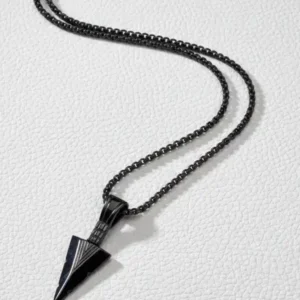 Rhodium Plated Pendant and Chain